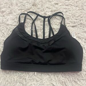 Victoria’s Secret Strappy Mesh Sport Bra Black Size S